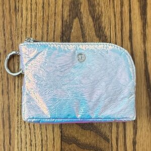 lululemon athletica Iridescent Clip Card Pouch - Pink/Blue/Silver